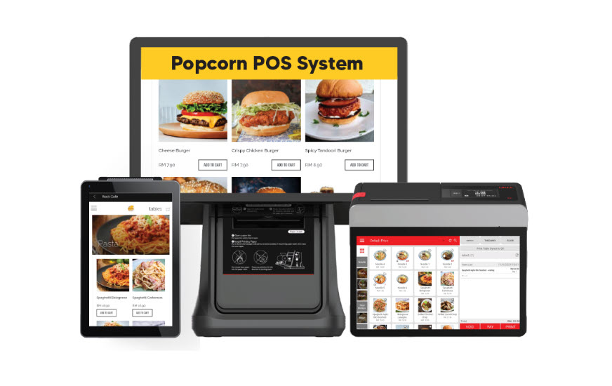 Popcorn POS software dashboard